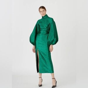 The Gesa Dress in Emerald by CAMILLA AND MARC